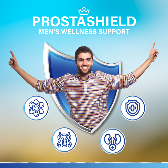 Men’s Health Supplement – Prostashield with Zinc, Vitamin D & Plant Sterols, 60 Vegan Capsules