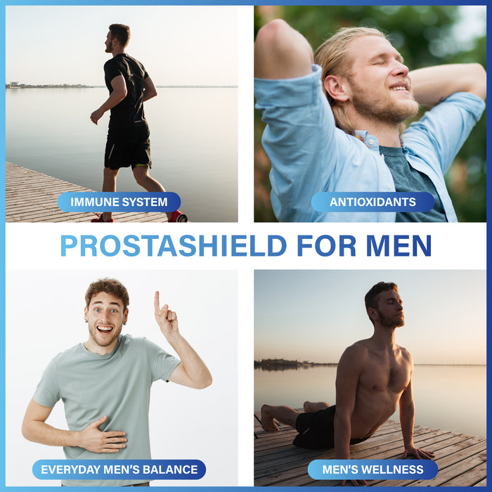 Men’s Health Supplement – Prostashield with Zinc, Vitamin D & Plant Sterols, 60 Vegan Capsules