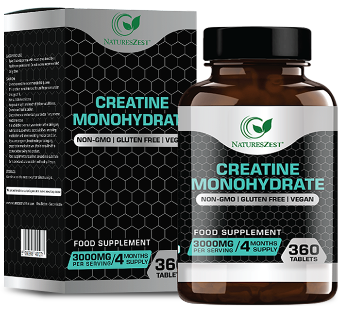 Creatine Tablets for Energy, Strength & Performance – High Strength Creatine Monohydrate 3000mg, 360 Tablets for Men & Women