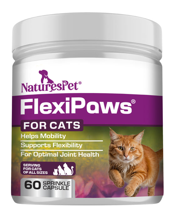 FlexiPaws for Cats - Advanced Joint Care Supplement for Cats – 60 Sprinkle Capsules