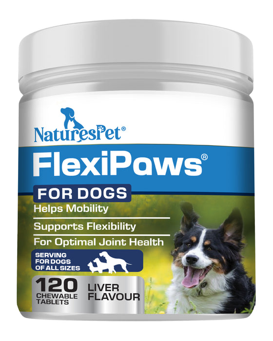FlexiPaws for Dogs - Advanced Joint Care Supplement for Dogs - 120 Chewable Tablets
