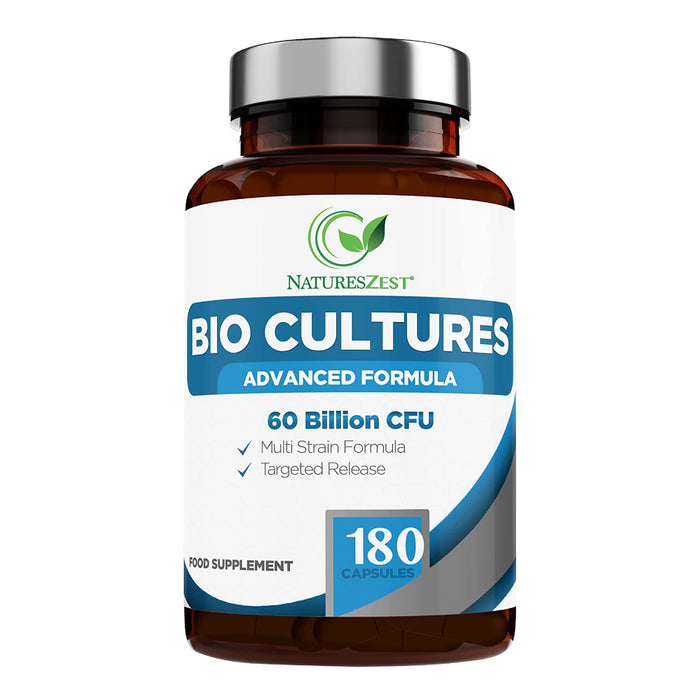 Probiotics Supplement 60 Billion CFU with Prebiotics – Bio Cultures Complex
