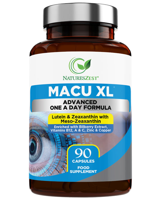 Eye Supplement for Vision & Macular Health – Macu XL with Lutein & Zeaxanthin for Eye Support