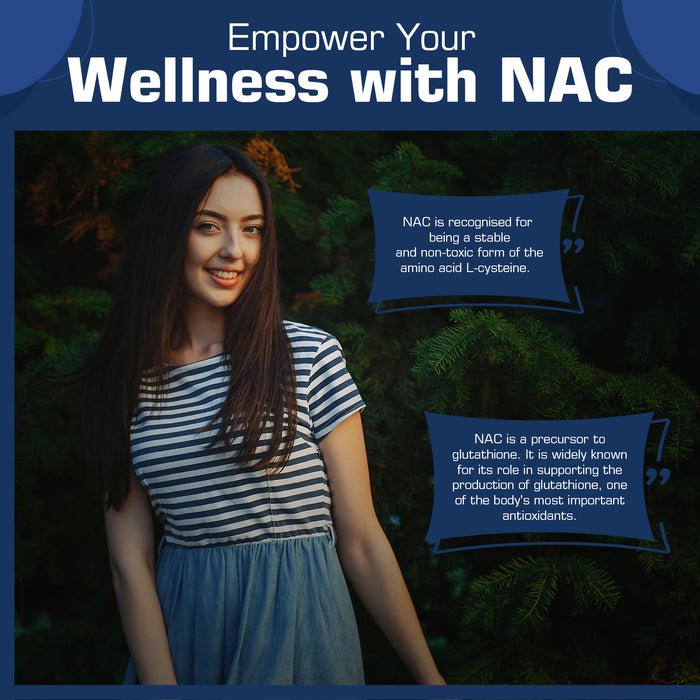 NAC Supplement for Liver Health, Detox & Immune Support – High Strength N-Acetyl-Cysteine 600mg, 120 Capsules