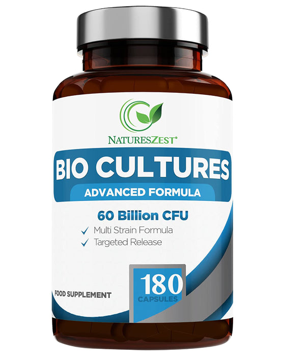 Probiotics Supplement 60 Billion CFU with Prebiotics – Bio Cultures Complex