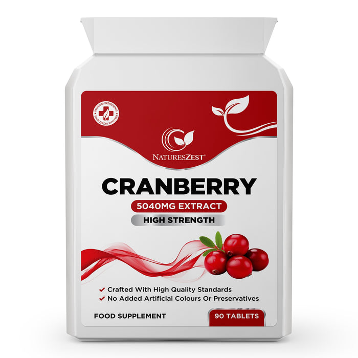 Cranberry Fruit Extract 5040mg, Urinary Tract & Bladder Support, Cranberry Supplement, 90 Vegan Capsules for Men and Women