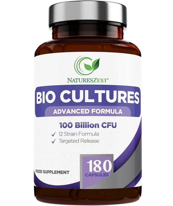 Probiotics Supplement 100 Billion CFU with Prebiotics Bio Cultures Complex