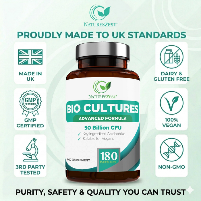 Daily Probiotic 50 Billion CFU with 6 Strains – Gut, Digestive & Immune Support with Prebiotics, 180 Capsules