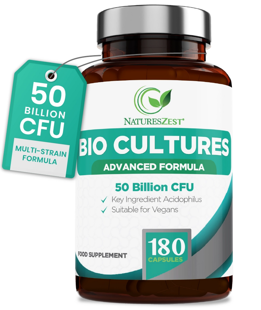 Daily Probiotic 50 Billion CFU 6 Strains – Gut Digestive & Immune Support Prebiotics 180 Capsules