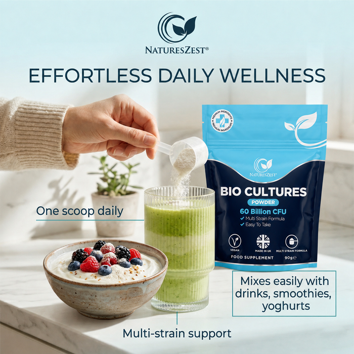 Probiotic Powder for Gut, Digestive & Immune Support – 9-in-1 Bio Cultures Complex, High Strength 60 Billion CFU
