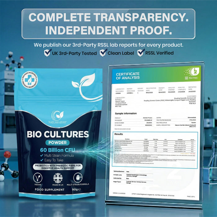 Probiotic Powder for Gut, Digestive & Immune Support – 9-in-1 Bio Cultures Complex, High Strength 60 Billion CFU