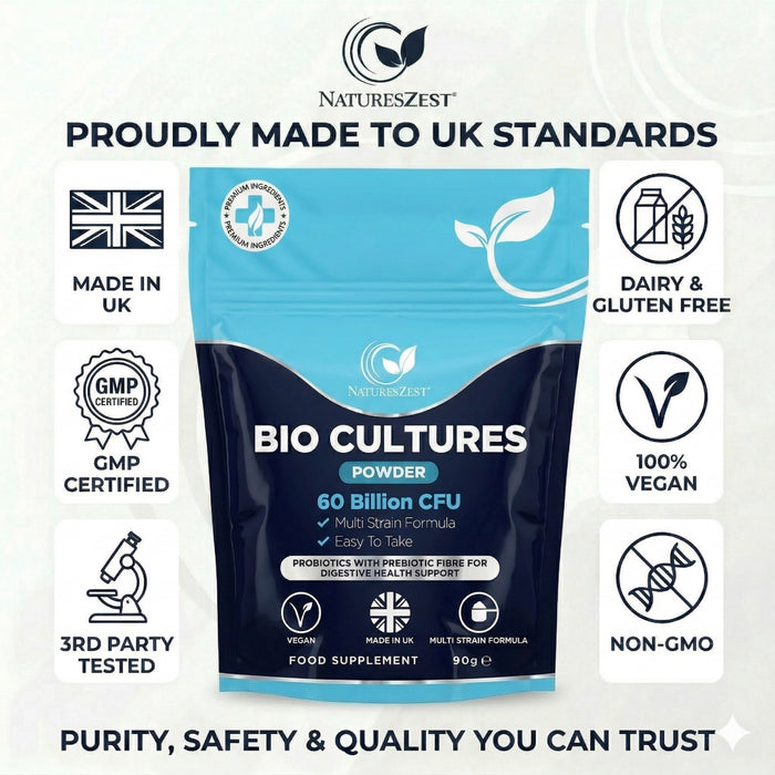 Probiotic Powder for Gut, Digestive & Immune Support – 9-in-1 Bio Cultures Complex, High Strength 60 Billion CFU