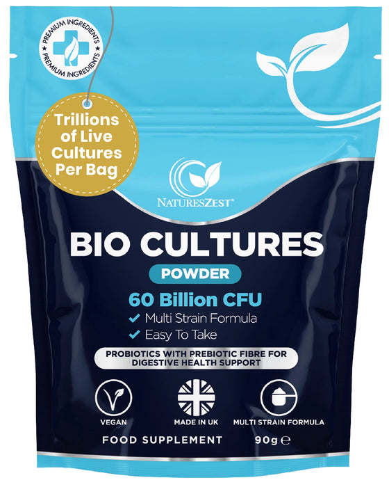 Probiotic Powder for Gut, Digestive & Immune Support – 9-in-1 Bio Cultures Complex, High Strength 60 Billion CFU