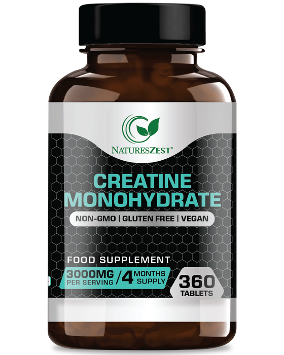 Creatine Monohydrate 3000mg – 360 Creatine Tablets, Energy Supplement for Men & Women