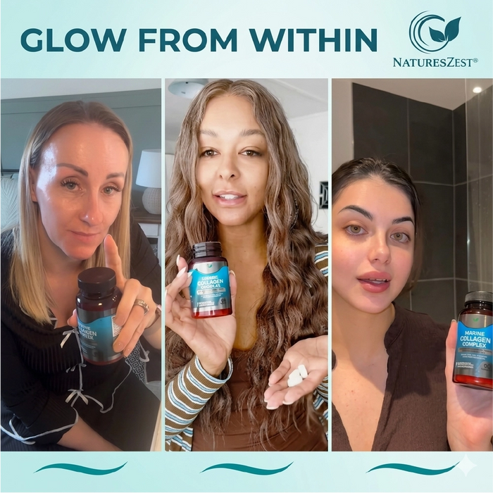 High Strength Marine Collagen for Skin, Hair & Joint Health Support – Collagen Complex 3000mg, 90 Tablets