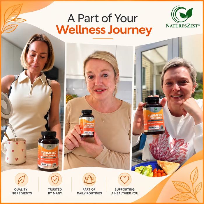 Turmeric Curcumin for Joint Comfort & Mobility Support– High Strength 7500mg Complex with Black Pepper & Ginger, 180 Tablets
