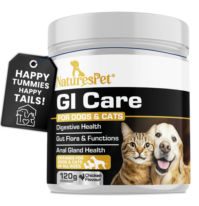 Digestive Support Powder for Dogs & Cats – Probiotic with Prebiotics, GI Care Advanced Supplement