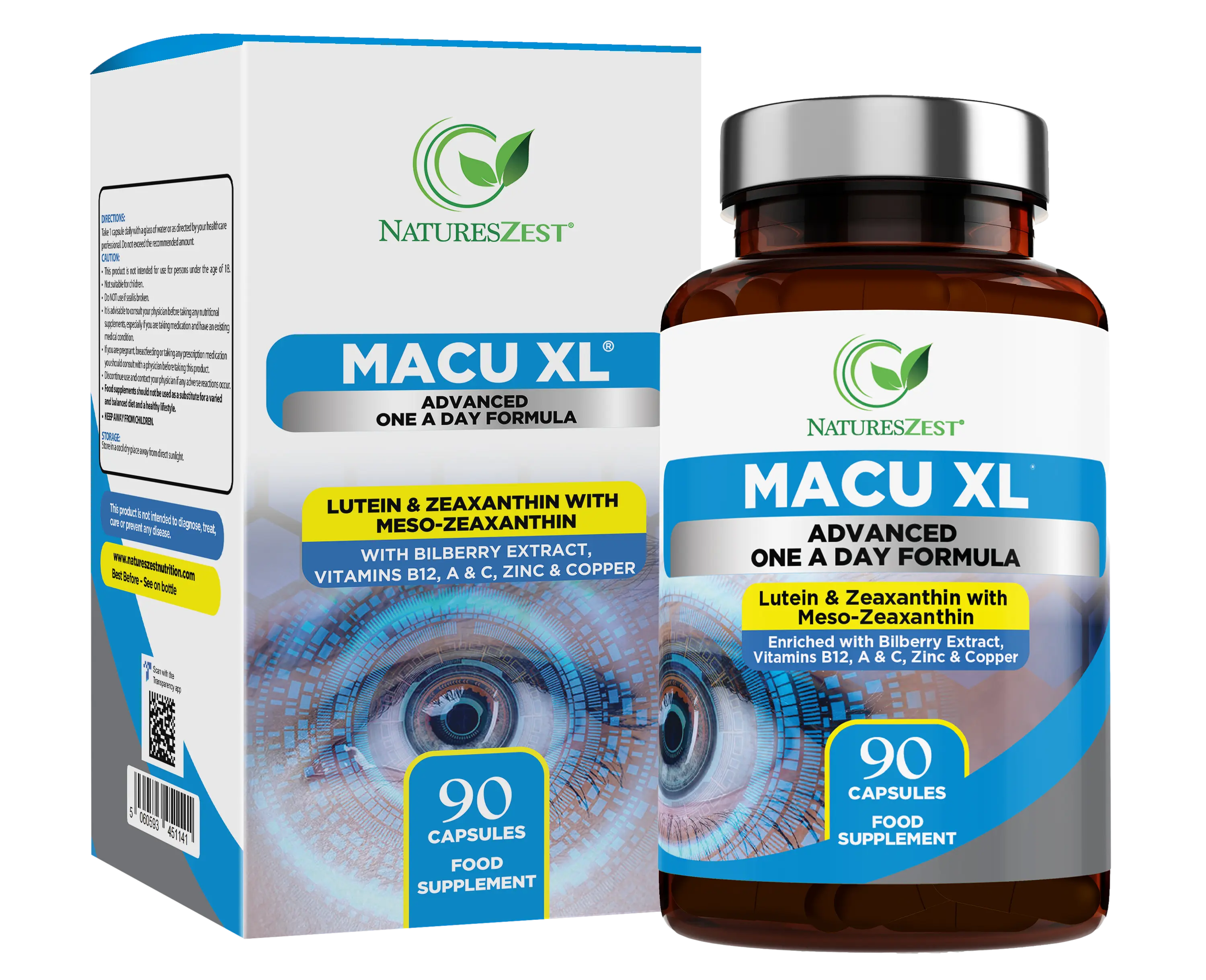 DRAFT Macu XL Lutein & Zeaxanthin Eye Supplement for Vision Health Natures Zest