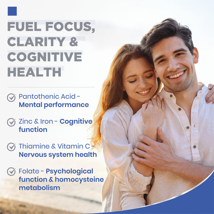 BrainPower+ Brain Supplement for Focus, Memory & Clarity – Cognitive Support for Men & Women, 60 Vegan Capsules