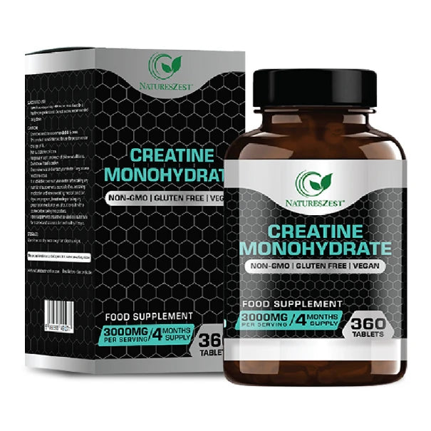 Creatine Tablets for Energy, Strength & Performance – High Strength Creatine Monohydrate 3000mg, 360 Tablets for Men & Women