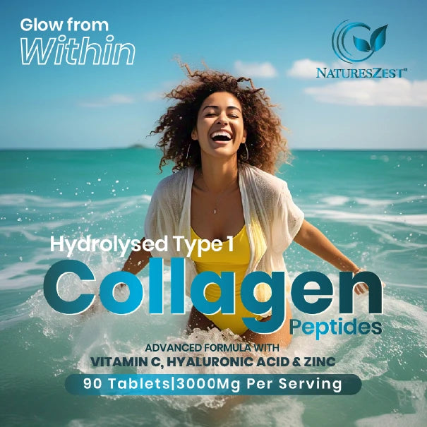 High Strength Marine Collagen for Skin, Hair & Joint Health Support – Collagen Complex 3000mg, 90 Tablets