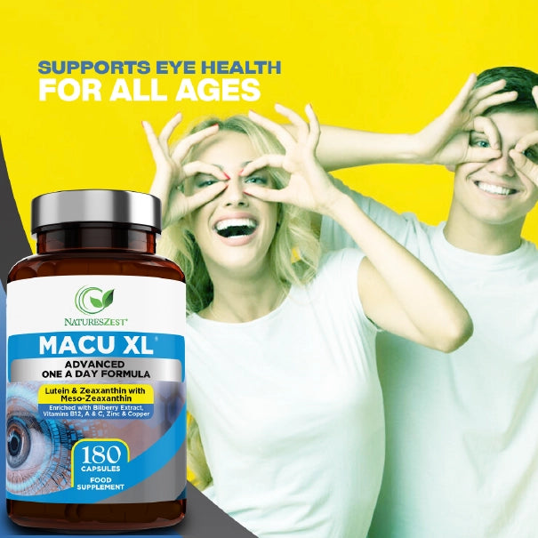 Eye Supplement for Vision & Macular Health – Macu XL with Lutein & Zeaxanthin for Eye Support