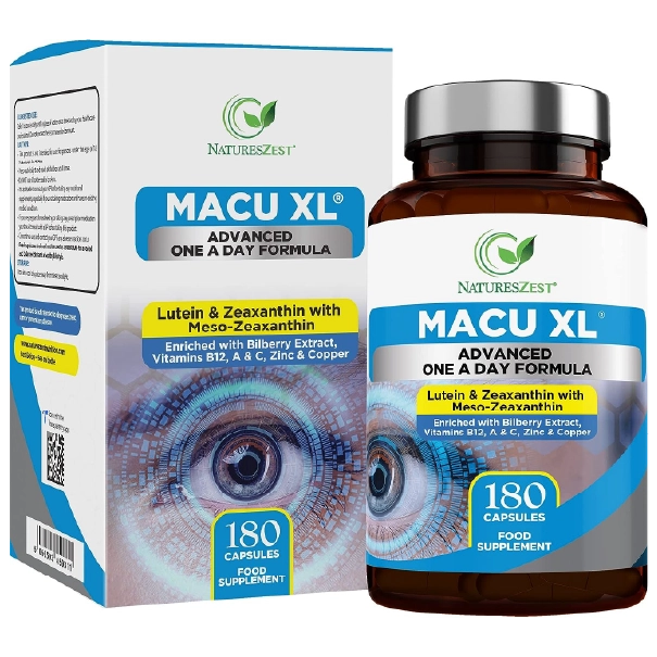 Eye Supplement for Vision & Macular Health – Macu XL with Lutein & Zeaxanthin for Eye Support