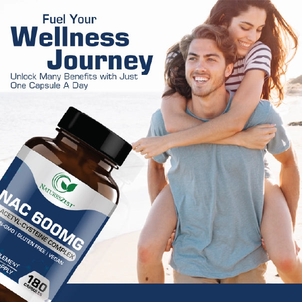 NAC Supplement for Liver Health, Detox & Immune Support – High Strength N-Acetyl-Cysteine 600mg, 120 Capsules