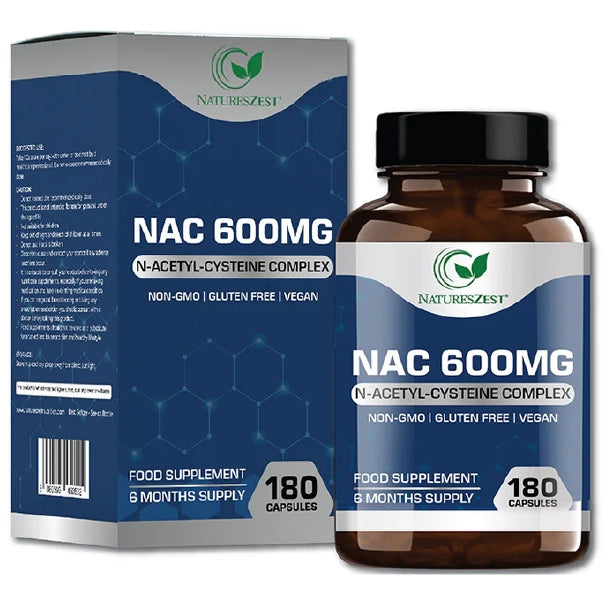 NAC Supplement for Liver Health, Detox & Immune Support – High Strength N-Acetyl-Cysteine 600mg, 120 Capsules