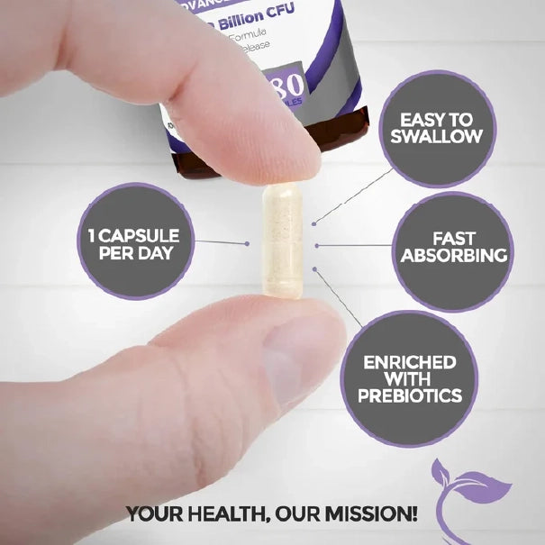 Ultra Strength Daily Probiotic 100 Billion CFU with 12 Strains – Intensive Gut & Digestive Support, 180 Capsules