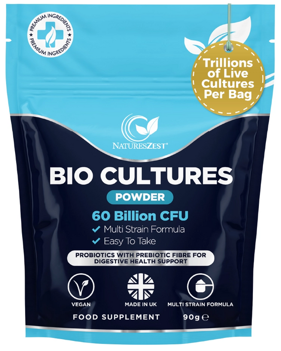 Probiotic Powder for Gut, Digestive & Immune Support – 9-in-1 Bio Cultures Complex, High Strength 60 Billion CFU