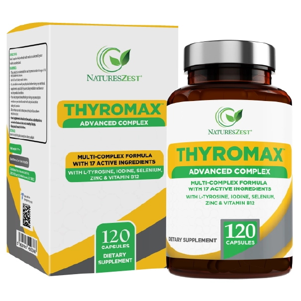 Thyroid Support Supplement for Energy, Metabolism & Hormone Balance Support – 120 Vegan Capsules for Women & Men