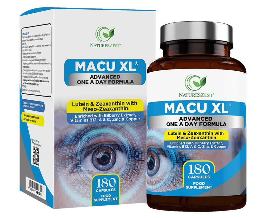 DRAFT Macu XL Lutein & Zeaxanthin Eye Supplement for Vision Health Natures Zest