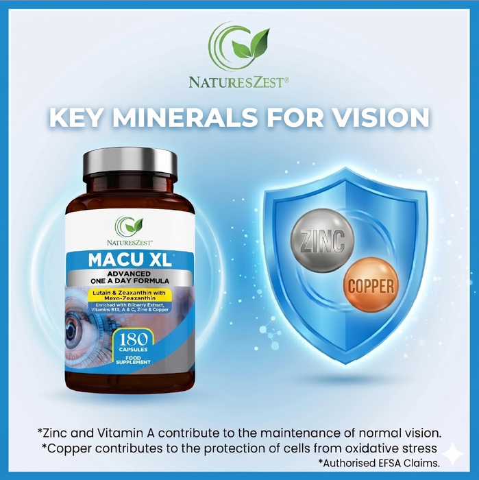 Eye Supplement for Vision & Macular Health – Macu XL with Lutein & Zeaxanthin for Eye Support