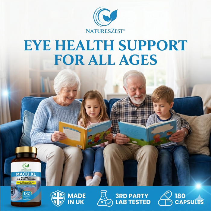 Eye Supplement for Vision & Macular Health – Macu XL with Lutein & Zeaxanthin for Eye Support