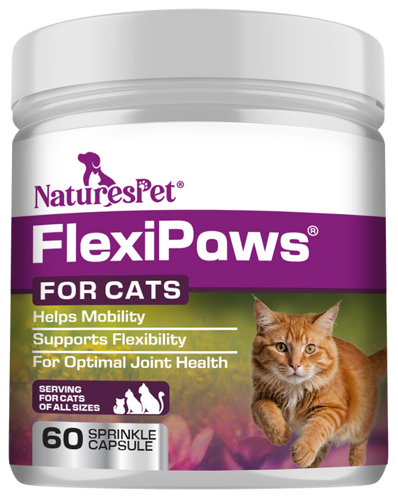 FlexiPaws for Cats - Advanced Joint Care Supplement for Cats – 60 Sprinkle Capsules