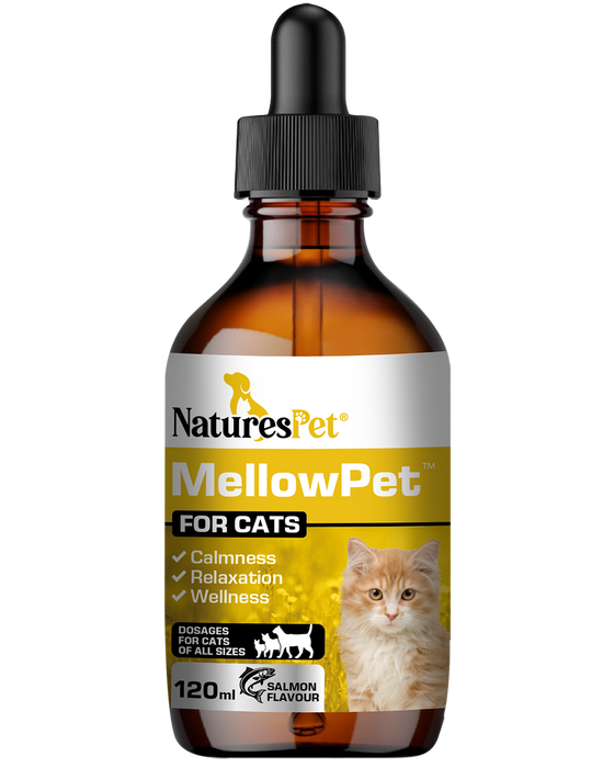 MellowPet for Cats – Advanced Calming Supplement for Stress and Anxiety 120ml Liquid