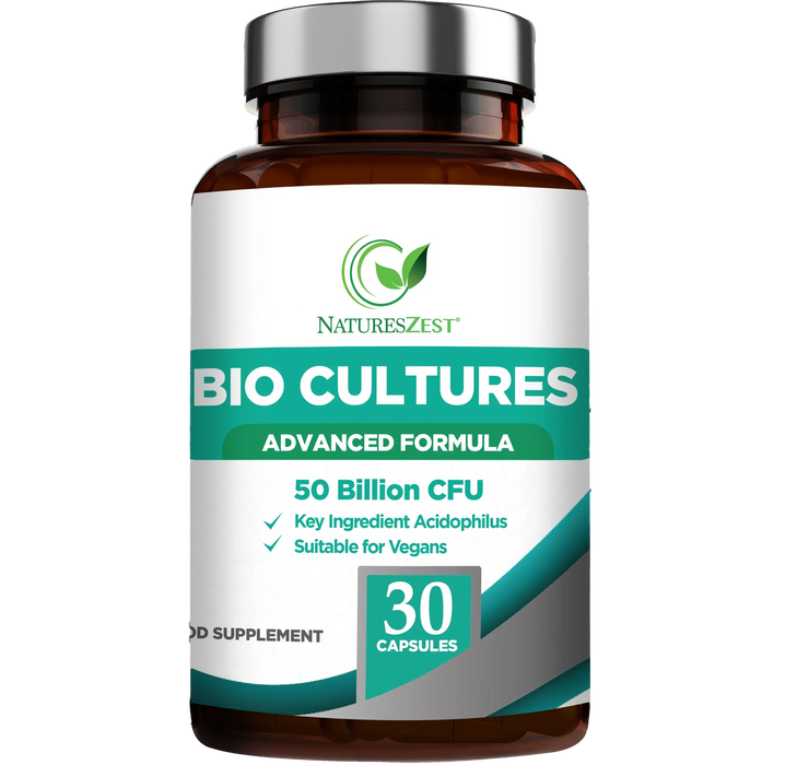 Probiotics Supplement 50 Billion CFU With Prebiotic for Gut & Digestive Health 6 Month Supply Natures Zest