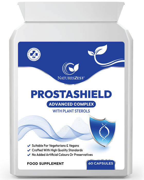 Men’s Health Supplement – Prostashield with Zinc, Vitamin D & Plant Sterols, 60 Vegan Capsules