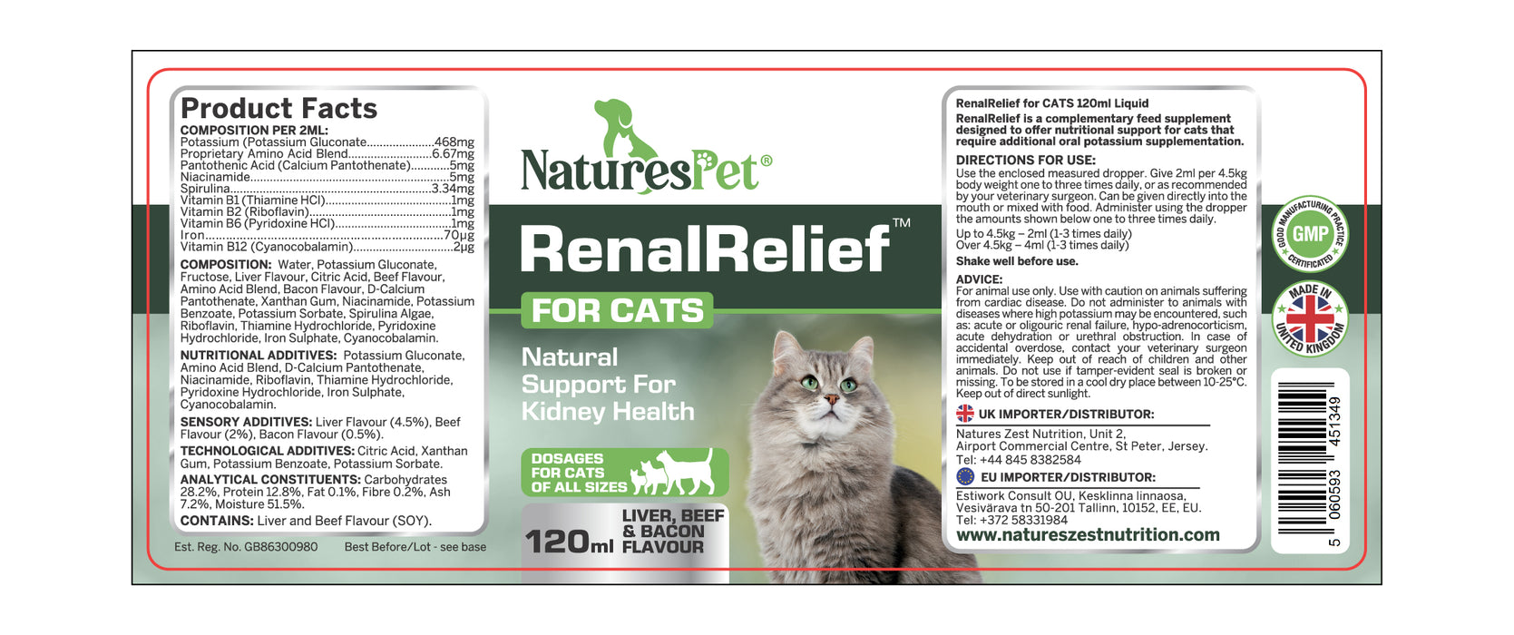 Renal Relief for Cats – Advanced UTI Care Supplement for Cats