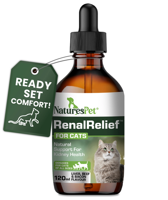 Cat UTI Support Drops for Urinary & Kidney Health Support – Renal Relief Advanced Formula for Cats