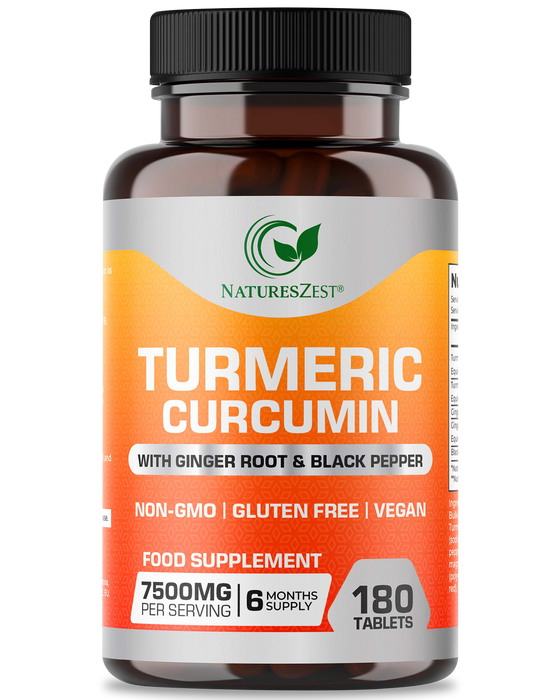 Turmeric And Black Pepper Capsules - Turmeric 1550mg Complex With Ginger