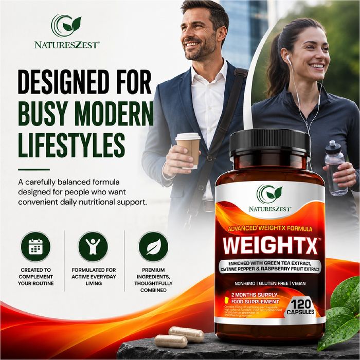 WeightX Advanced Formula – Supplement for Metabolic Support & Nutrient Balance with Green Tea & Chromium, 120 Capsules for Women & Men