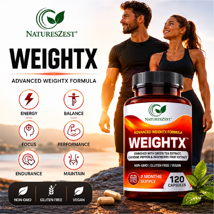 WeightX Advanced Formula – Supplement for Metabolic Support & Nutrient Balance with Green Tea & Chromium, 120 Capsules for Women & Men