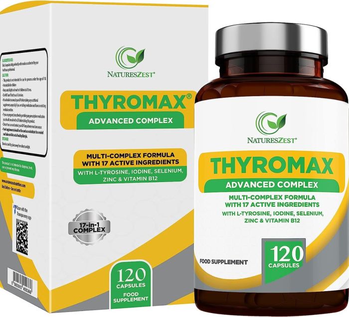 ThyroMax Advanced Thyroid Support Supplement, 120 Vegan Capsules