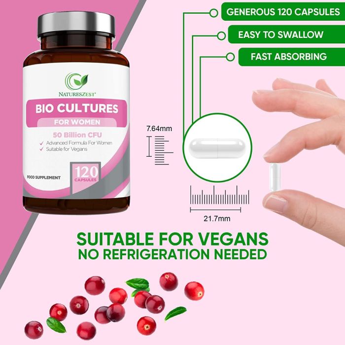 Buy 2 Bio Cultures For Women Probiotics & Get 1 Menofemin Menopause support Free