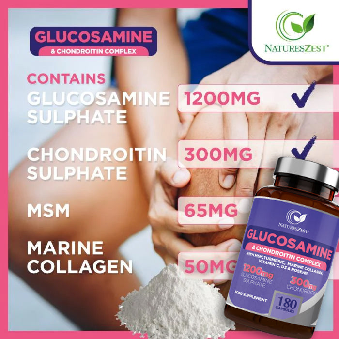 Glucosamine and Chondroitin Complex With MSM 180 Max Strength Capsules